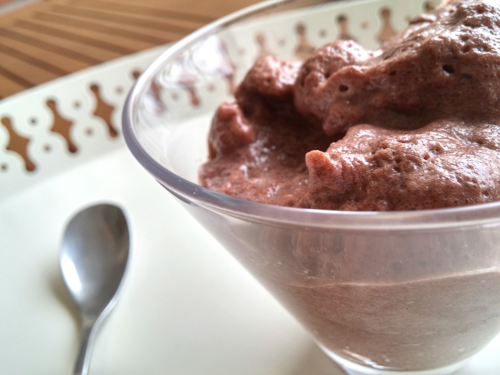 Mousse au chocolat protéinée