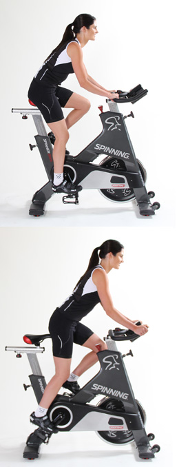 Position assise vélo spinning