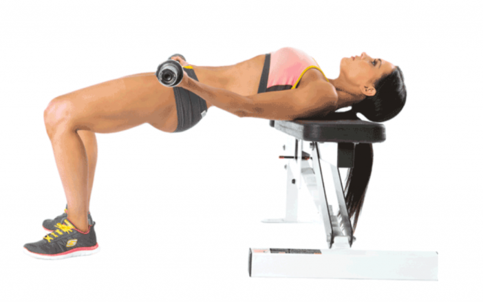 hip thrust barre vide
