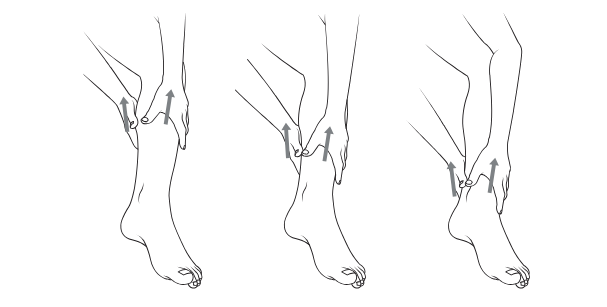 massage drainant mollet