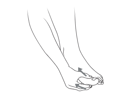 massage drainant orteils