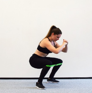 Squat bouncer avec mini-bande