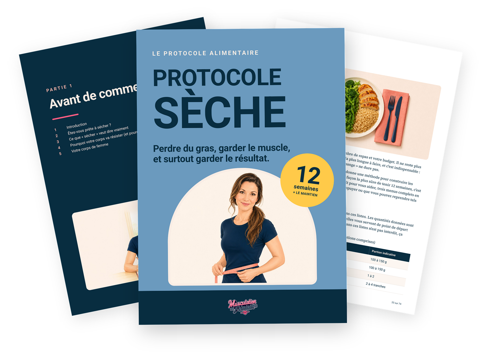 Le Protocole Sèche : la couverture et deux pages intérieures